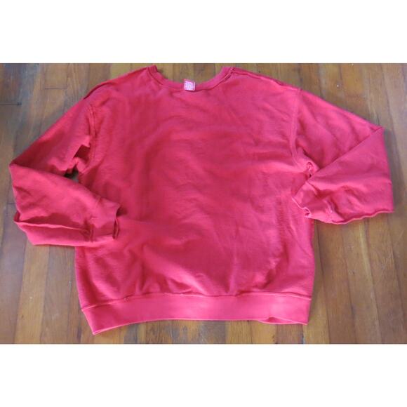 DISNEY MICKEY MOUSE Ugly Christmas Sweatshirt Size XL 15-17 Red Sparkle Winter - Picture 5 of 12